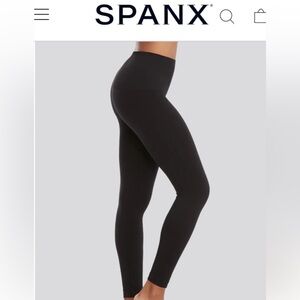 Spanx eco care ankle leggings - very black - NWT! - size M